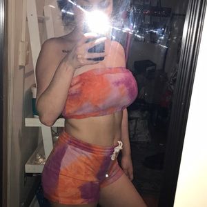 Fashion nova matching short set